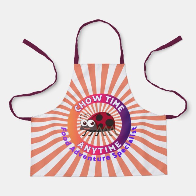 Chow Time Anytime Lady Bug Adventure Specialist Apron (Front)
