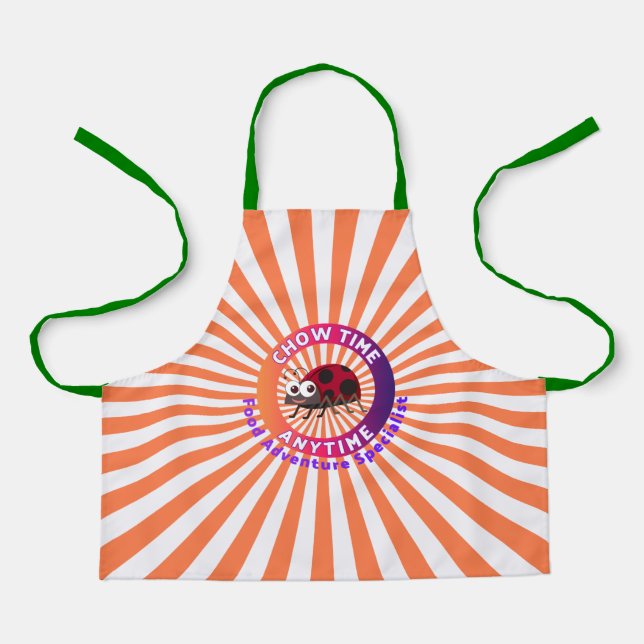 Chow Time Anytime Lady Bug Apron (Front)