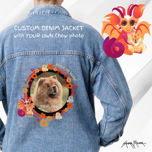 CHOW YEAR OF DRAGON _ YOUR PHOTO denim jacket