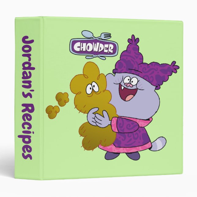 Chowder and Kimchi 3 Ring Binder (Front/Spine)