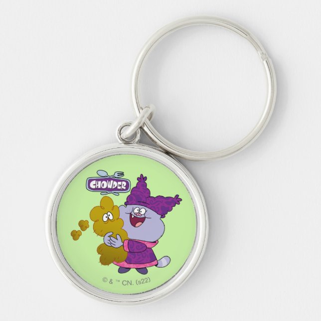 Chowder and Kimchi Keychain (Front)