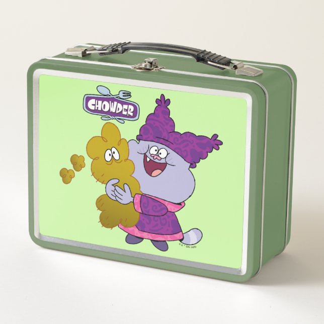 Chowder and Kimchi Metal Lunch Box (Front)