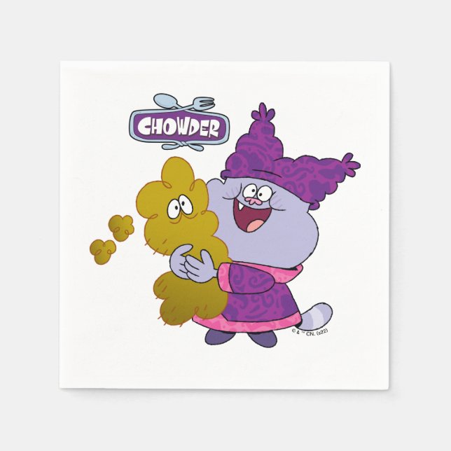 Chowder and Kimchi Napkins (Front)