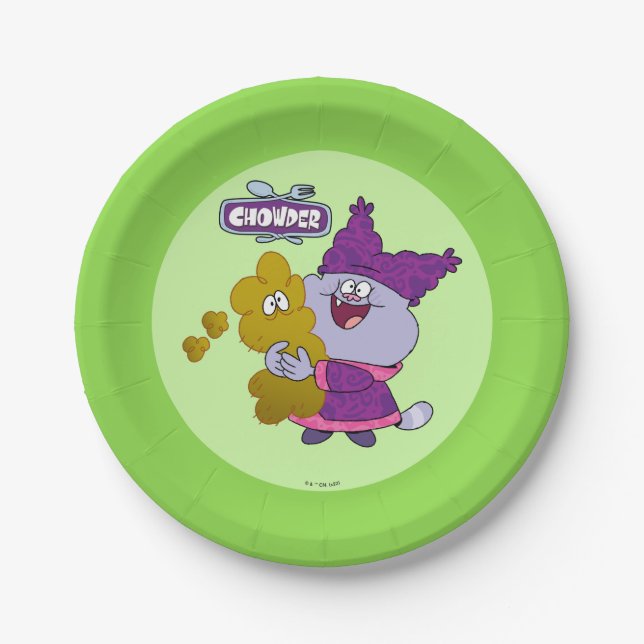 Chowder and Kimchi Paper Plates (Front)