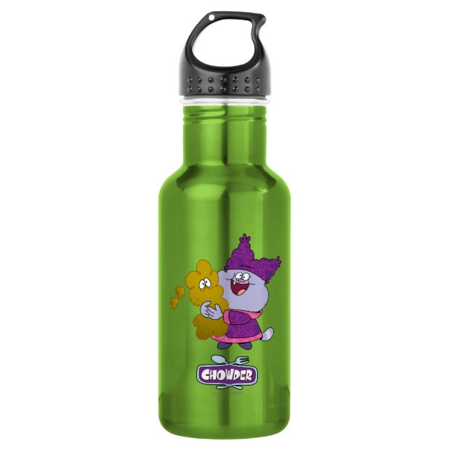 Chowder and Kimchi Stainless Steel Water Bottle (Front)