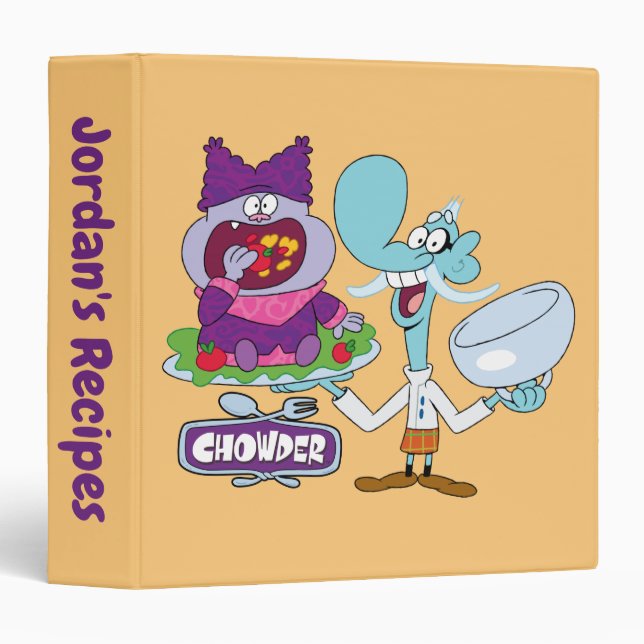 Chowder and Mung Daal 3 Ring Binder (Front/Spine)