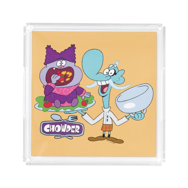 Chowder and Mung Daal Acrylic Tray (Front)