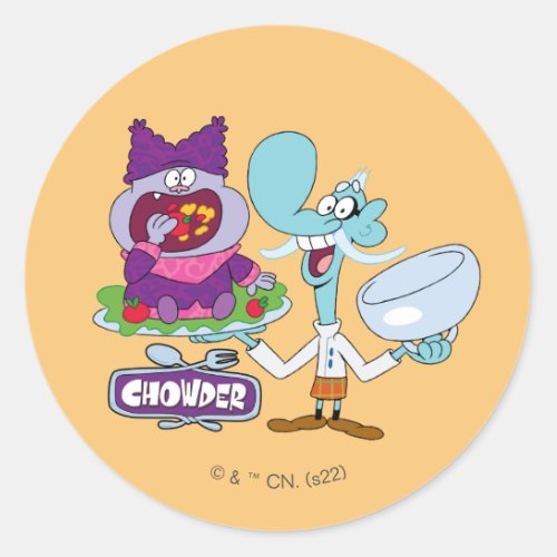 Chowder and Mung Daal Classic Round Sticker