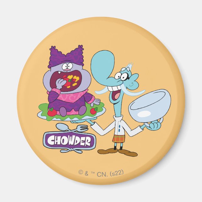 Chowder and Mung Daal Magnet (Front)