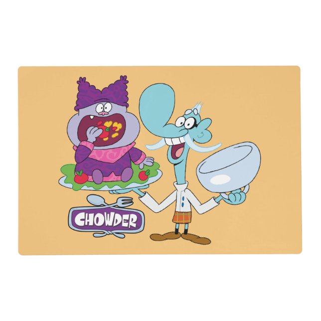 Chowder and Mung Daal Placemat (Front)