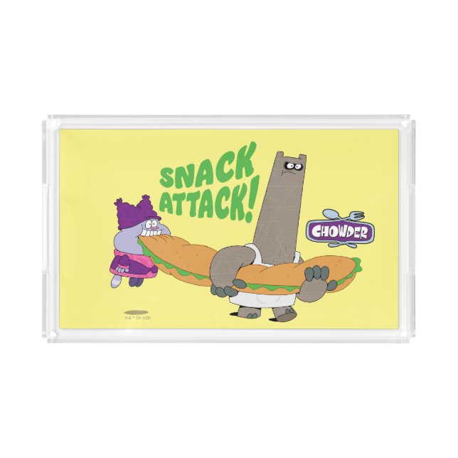 Chowder and Shnitzel Acrylic Tray (Front)