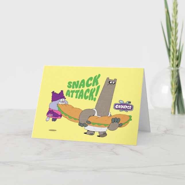Chowder and Shnitzel Card (Front)