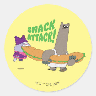 Chowder and Shnitzel Classic Round Sticker