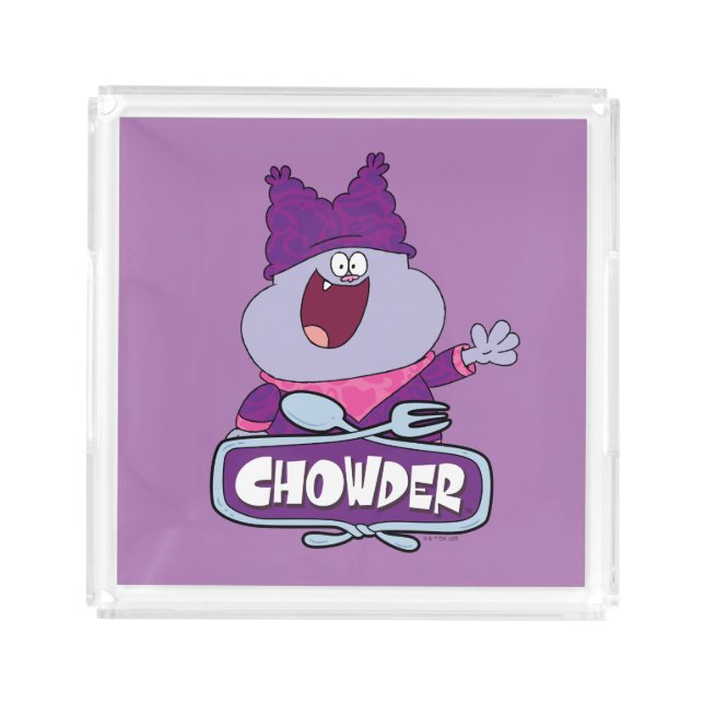 Chowder Waving Acrylic Tray (Front)