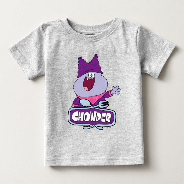 Chowder Waving Baby T-Shirt (Front)