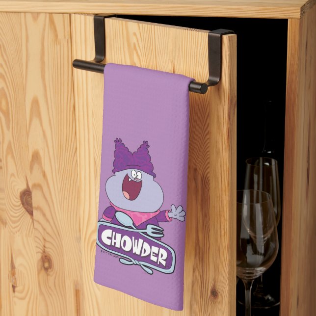 Chowder Waving Kitchen Towel (Thirds Fold)