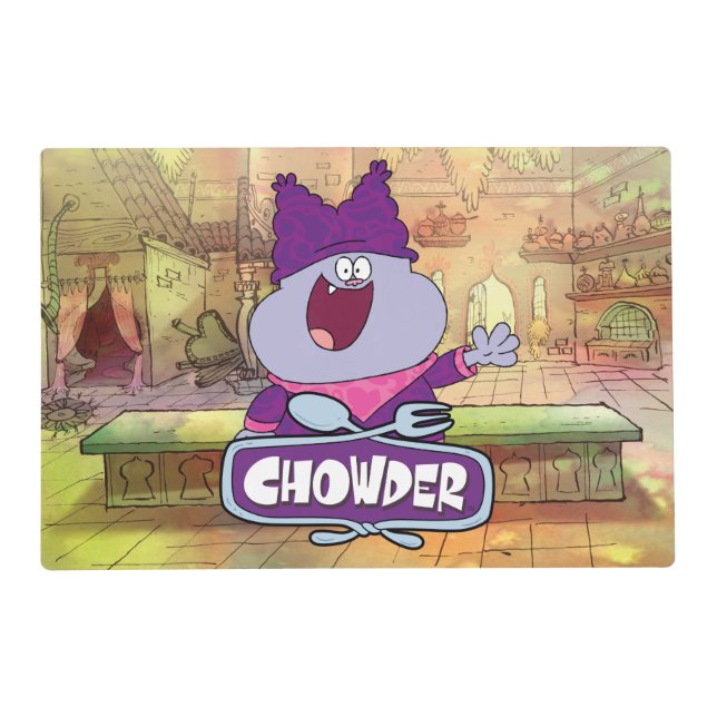 Chowder Waving Placemat (Front)
