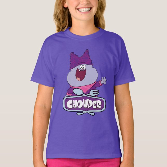 Chowder Waving T-Shirt (Front)