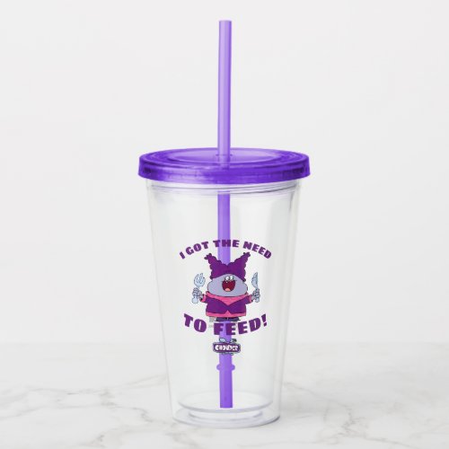 Chowder With Fork and Knife Acrylic Tumbler