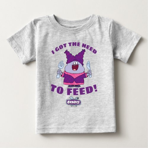 Chowder With Fork and Knife Baby T_Shirt