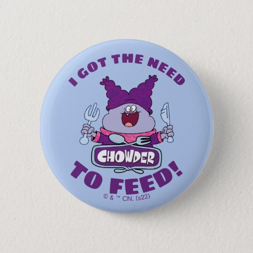 Chowder With Fork and Knife Button