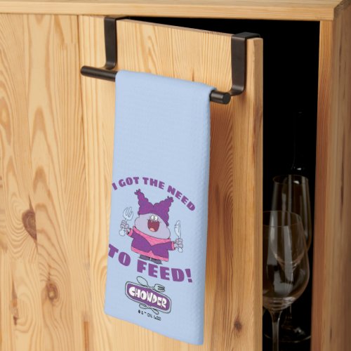 Chowder With Fork and Knife Kitchen Towel