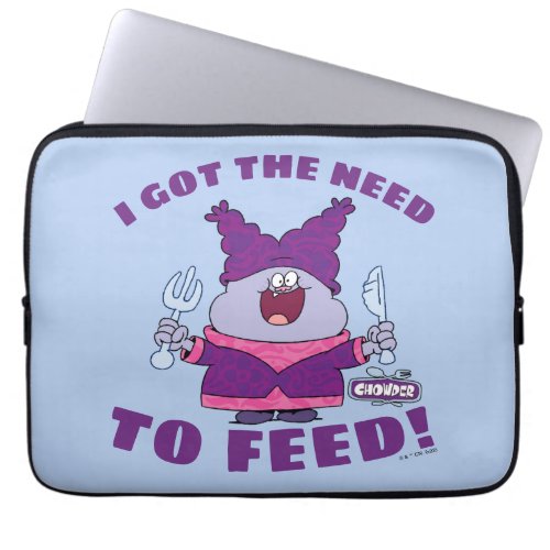 Chowder With Fork and Knife Laptop Sleeve