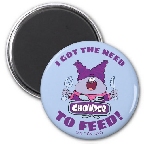 Chowder With Fork and Knife Magnet