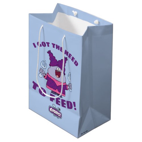 Chowder With Fork and Knife Medium Gift Bag