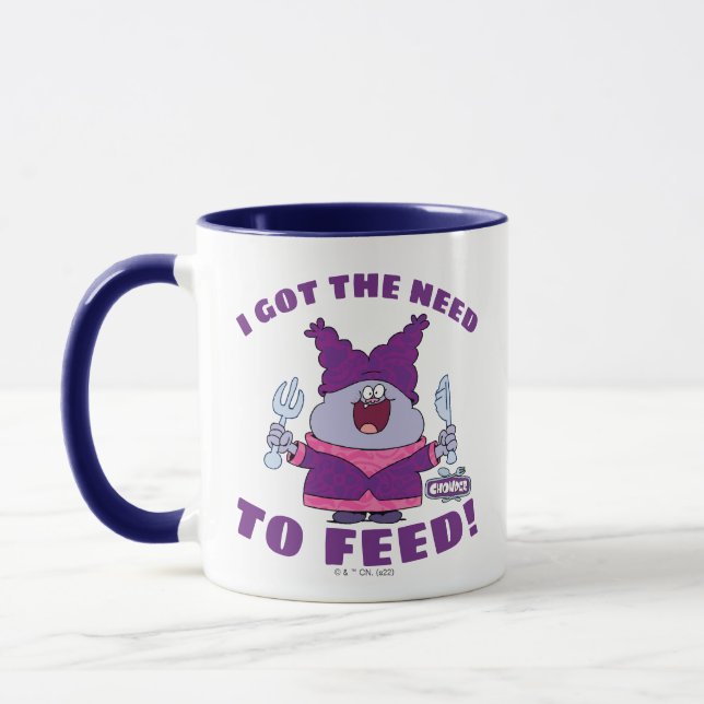 Chowder With Fork and Knife Mug (Left)