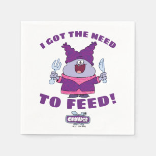 Chowder With Fork and Knife Napkins