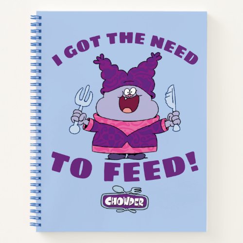 Chowder With Fork and Knife Notebook