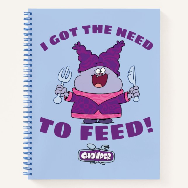 Chowder With Fork and Knife Notebook (Front)