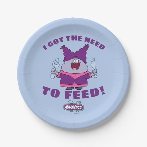 Chowder With Fork and Knife Paper Plates