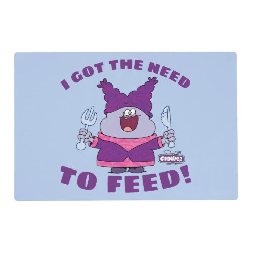 Chowder With Fork and Knife Placemat