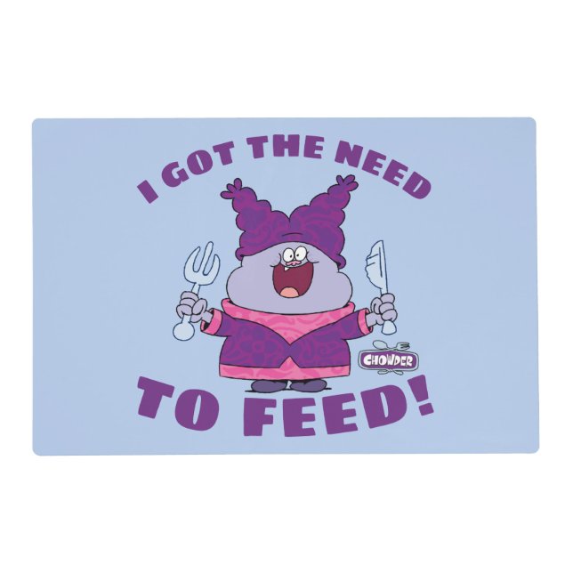 Chowder With Fork and Knife Placemat (Front)
