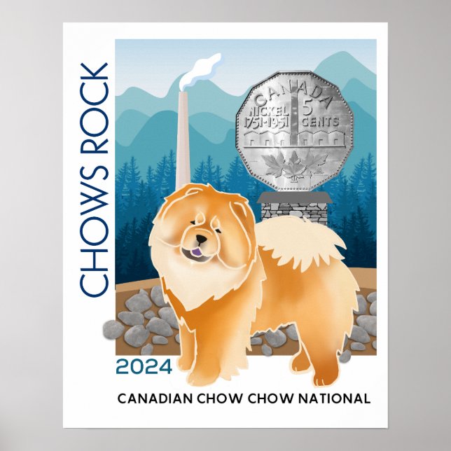 CHOWS ROCK CANADIAN NATIONAL 2024 poster (Front)