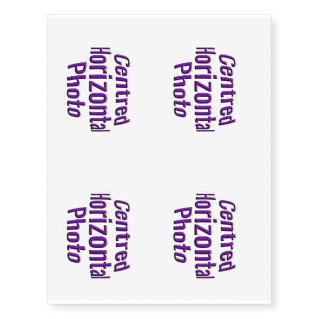 CHP Template 4 Tiles Temporary Tattoos (Front)