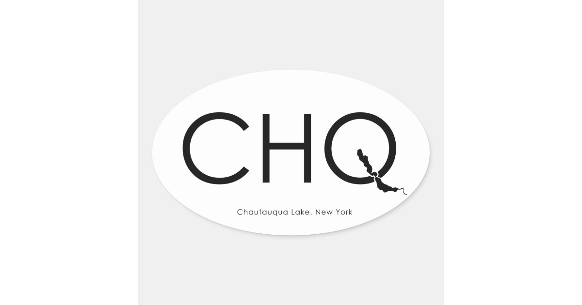 Chautauqua Lake New York Fish Rectangular Sticker