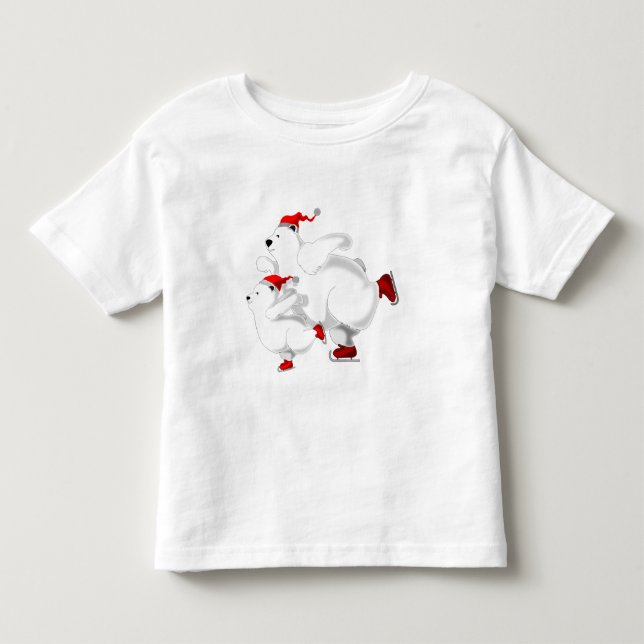 Chriistmas Bear Toddler T-Shirt (Front)
