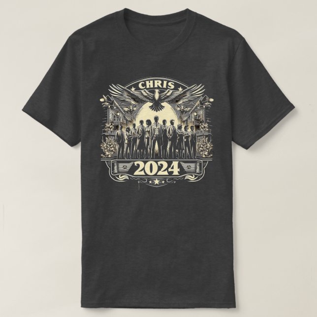 Chris 2024 Chris Personalized First Name For Men 1 T-Shirt (Design Front)