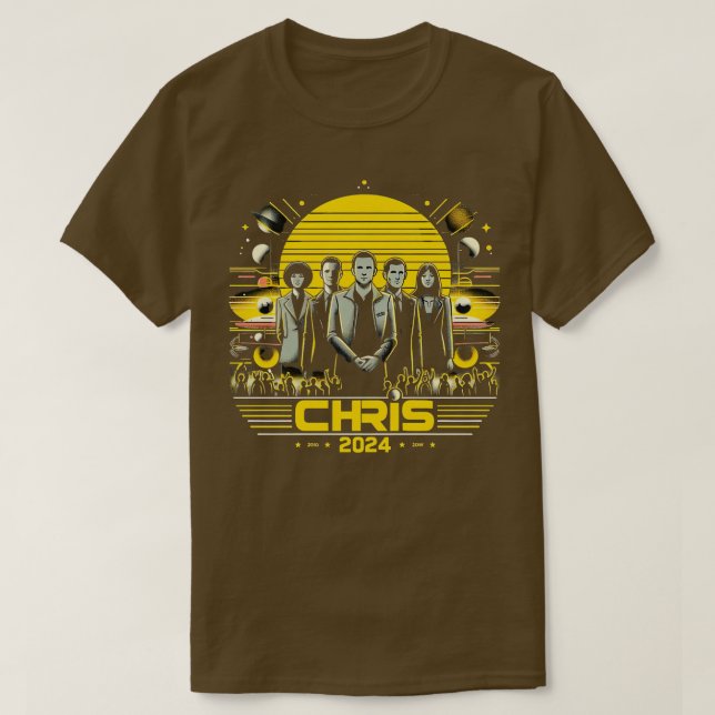 Chris 2024 Chris Personalized First Name For Men 2 T-Shirt (Design Front)