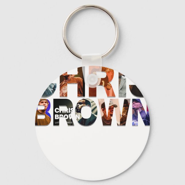 Chris Brown tex Keychain (Front)