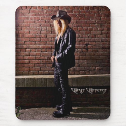 Chris Caffery Standing by Brick Wall Mouse Pad
