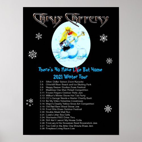 Chris Caffery _ Winter Tour 2021 Poster