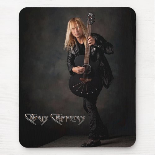 Chris Caffery with Babicz Guitar Mouse Pad