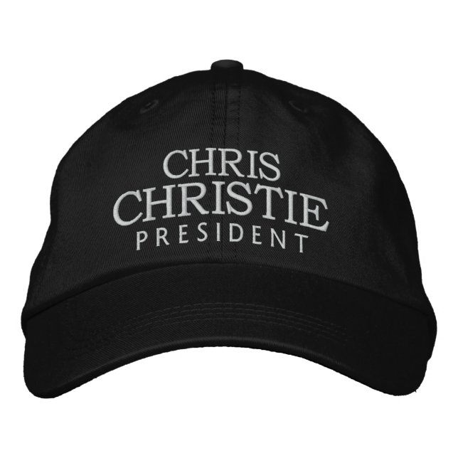 Chris Christie 2012 Embroidered Baseball Cap (Front)