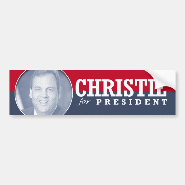CHRIS CHRISTIE 2016 BUMPER STICKER (Front)