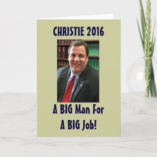 Chris Christie 2016 Funny Christmas Card