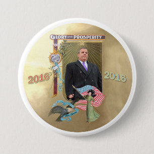 Chris Christie 2016 Pinback Button